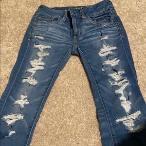 distressed jeans